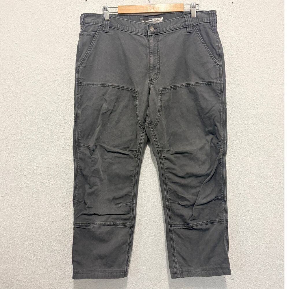 Carhartt Rugged Flex Relaxed Fit Canvas Double Front Utility Work Pant 38x30